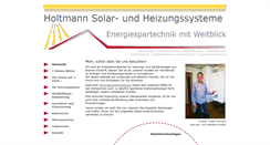 Desktop Screenshot of holtmann-solarsysteme.de
